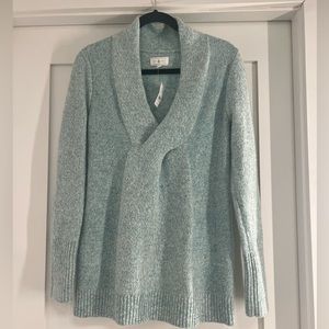 Collared tunic sweater